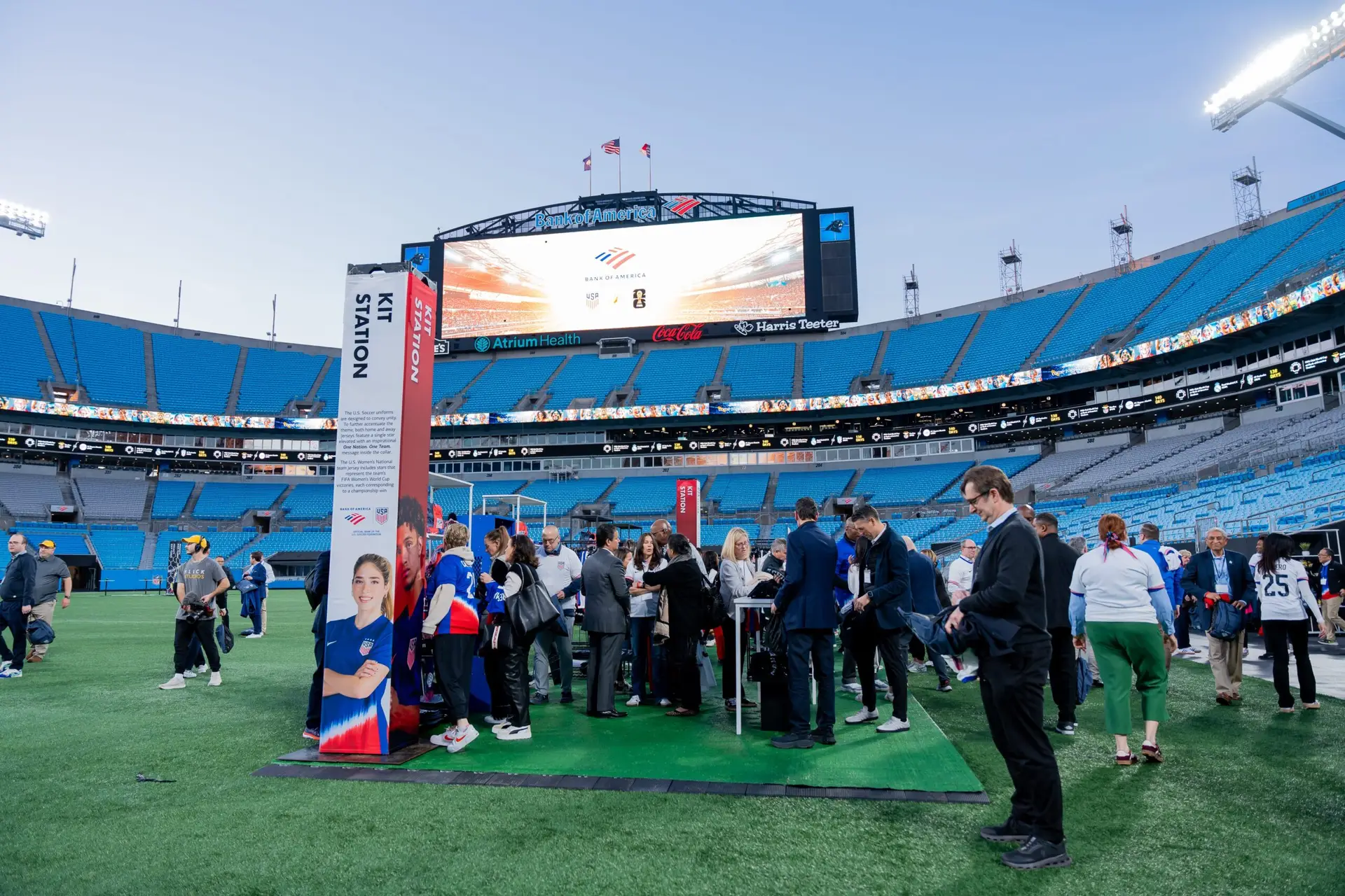 Corporate meeting at Atrium Health Ballpark Bank of America Stadium - Event Photographer in Charlotte