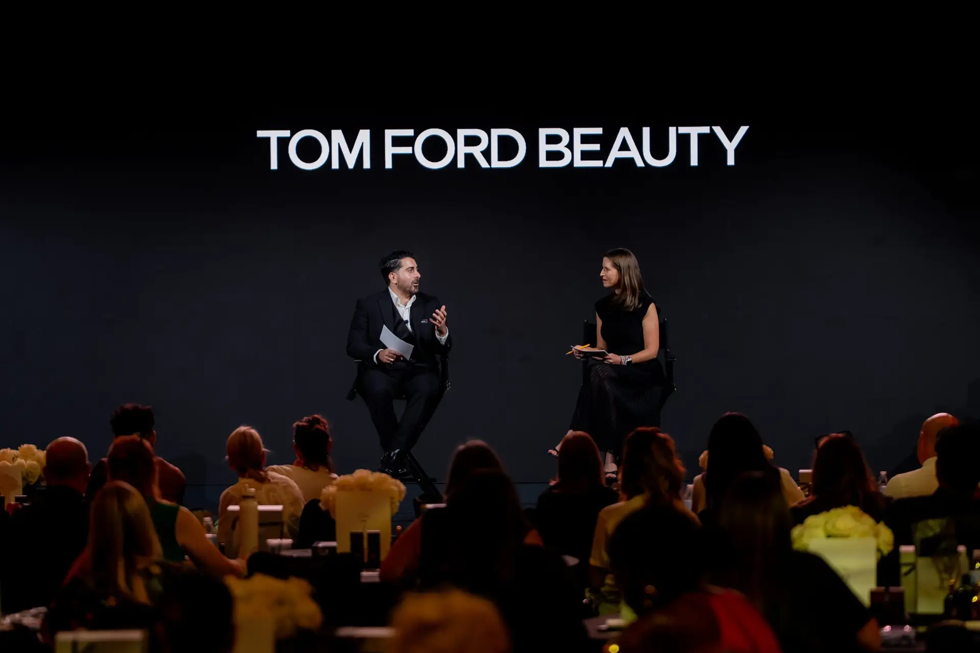 Fireside Chat on Stage - Corporate Event Photography