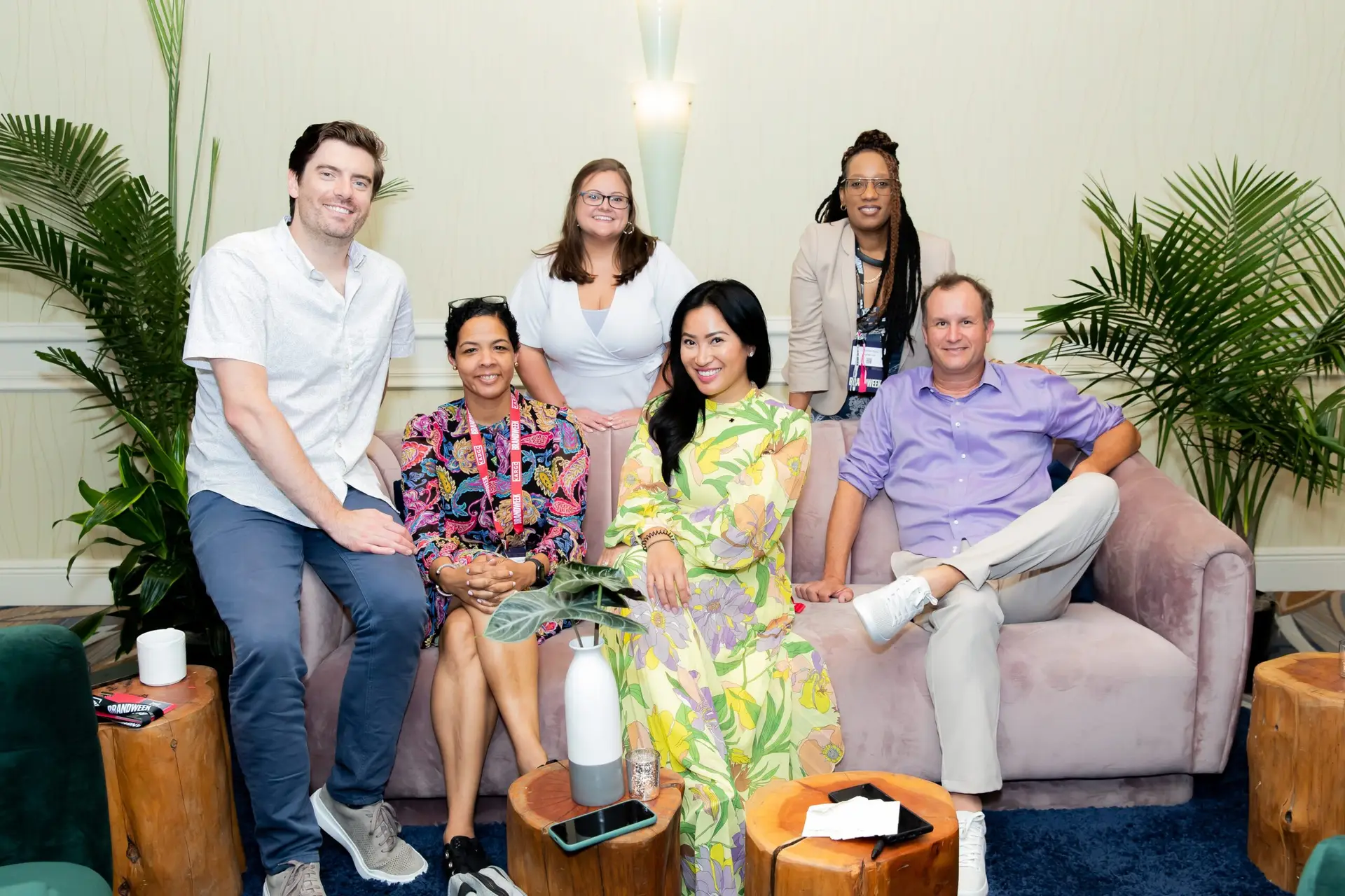 Group photo of Salesforce leadership and CMO Club members at InterContinental Miami