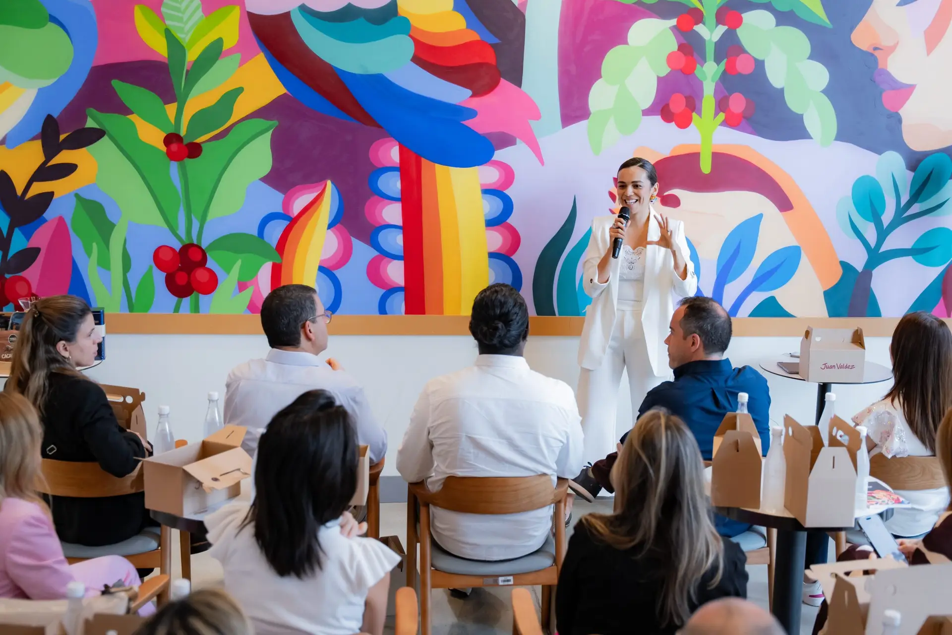 Interactive coffee experience for business leaders in Wynwood Event Photographer