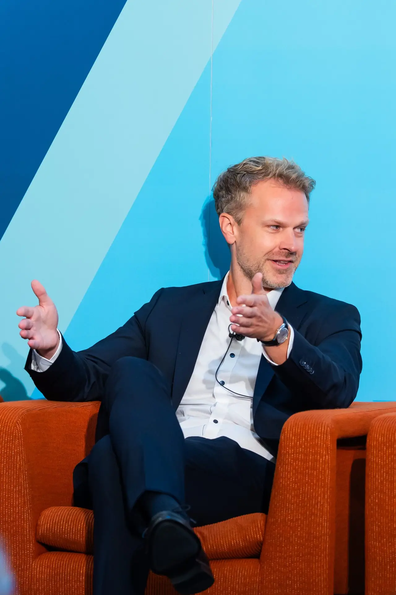 Professional corporate event photography for a financial conference