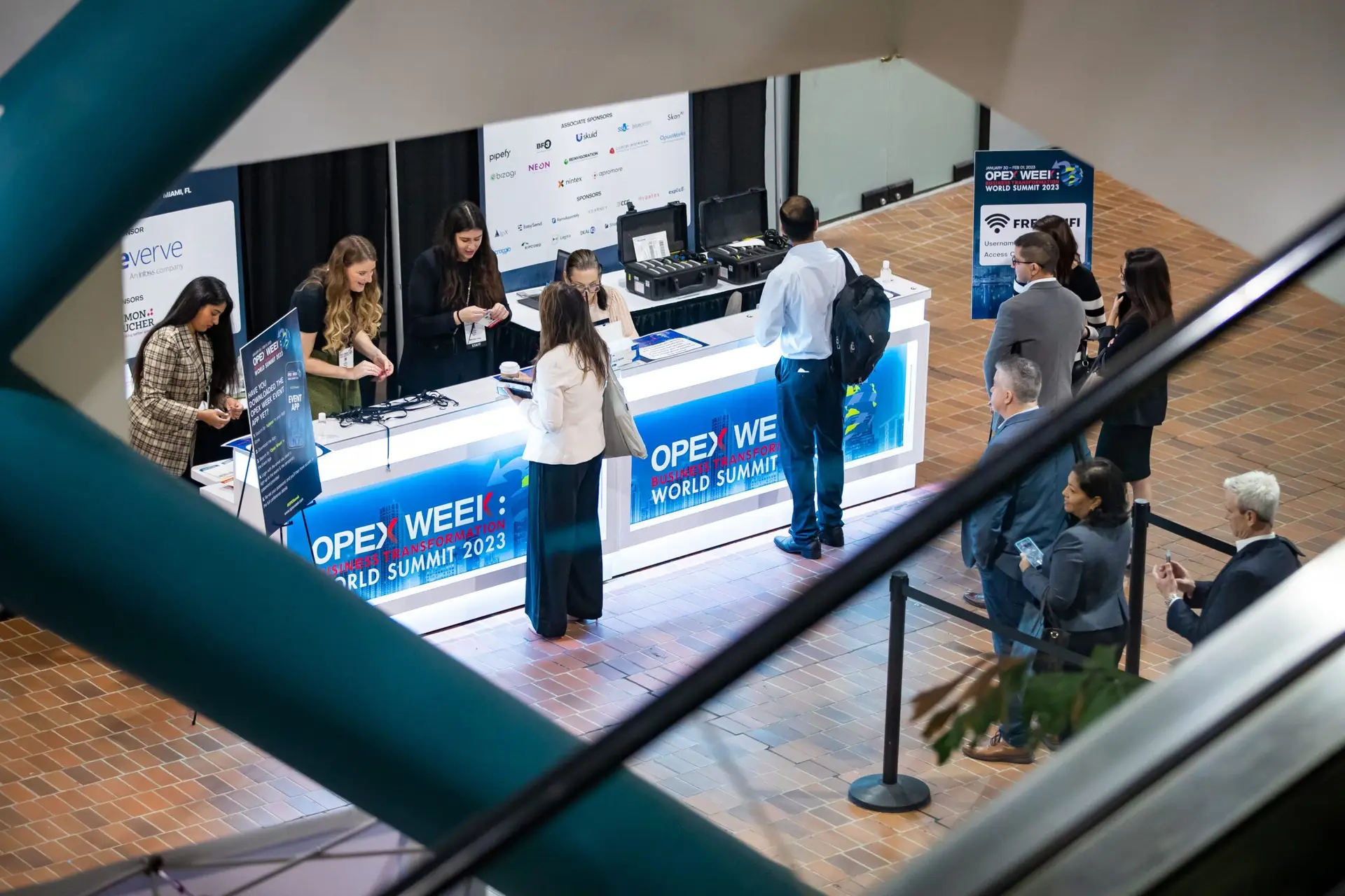 Registration Area at Corporate Event in Downtown Jacksonville