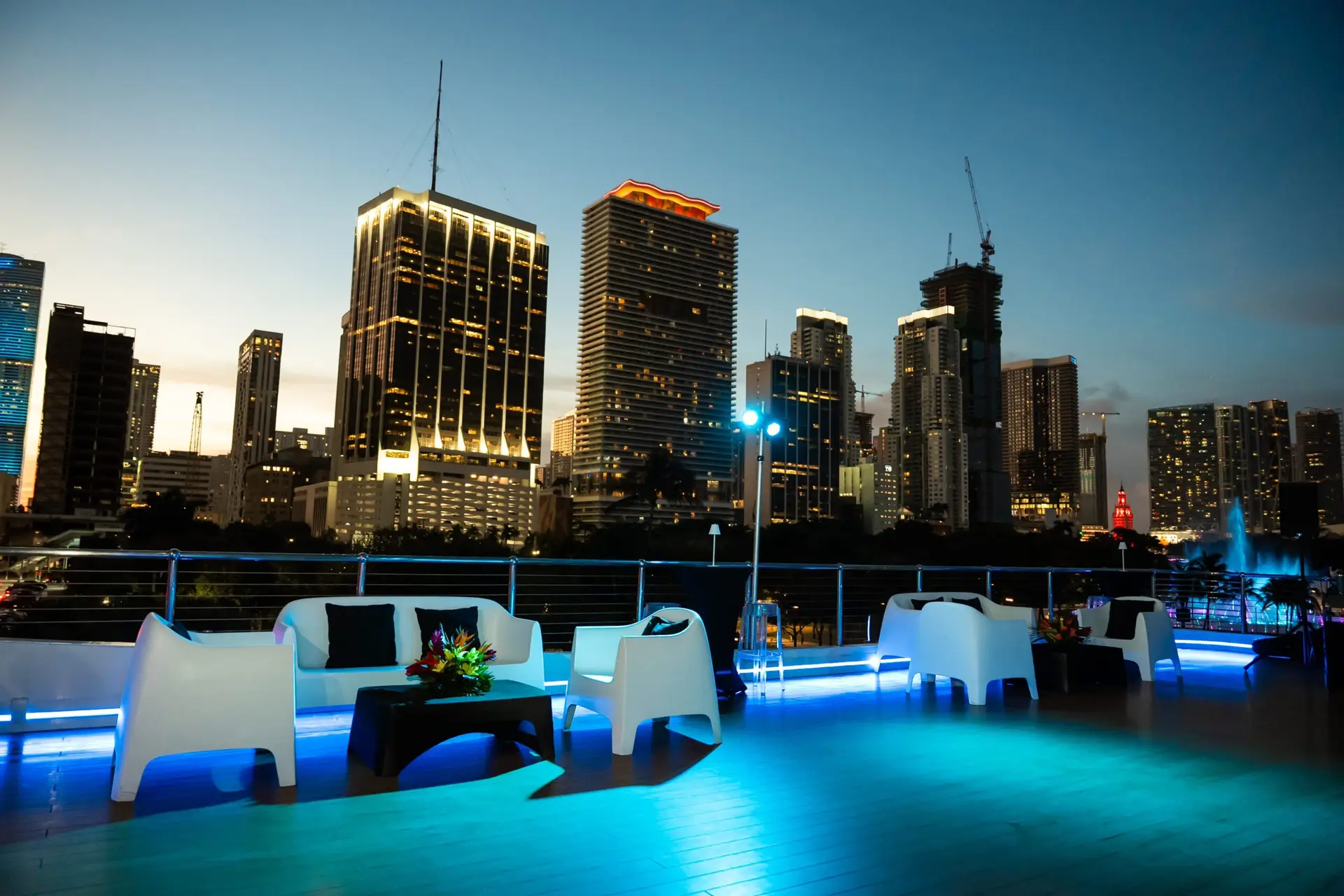 Seafair decoration setup - Downtown Miami Event Photographer