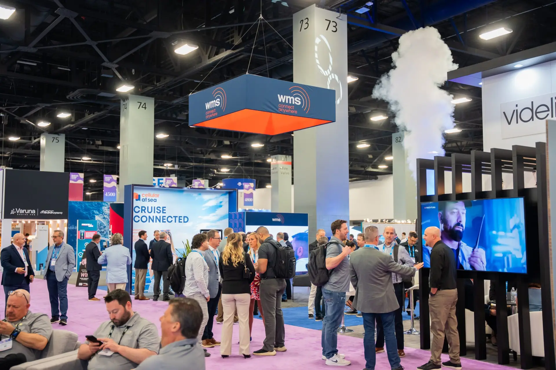 Wide Shot of Trade Show at Miami Beach Convention Center Photographer